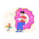 پیش‌نمایش فایل man-rating-food-quality-online-4503056 از پک غذا