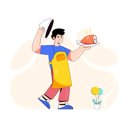 پیش‌نمایش فایل masterchef-serving-hot-and-fresh-food-4503040 از پک غذا