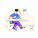 پیش‌نمایش فایل person-feeling-sad-while-eating-meal-4503045 از پک غذا