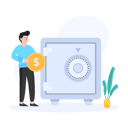 پیش‌نمایش فایل bank-vault-4489810 از پک اپلیکیشن مالی