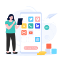 پیش‌نمایش فایل mobile-social-media-4489856 از پک اپلیکیشن بانکی