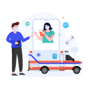 پیش‌نمایش فایل ambulance-4489731 از پک اپلیکیشن موبایل مراقبت بهداشتی آنلاین