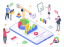 پیش‌نمایش فایل digital-marketing-4500526 از پک ایزومتریک