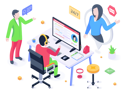 پیش‌نمایش فایل it-services-4500536 از پک ایزومتریک