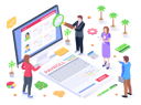 پیش‌نمایش فایل payroll-software-4500550 از پک ایزومتریک