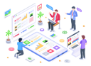 پیش‌نمایش فایل progressive-web-4500539 از پک ایزومتریک