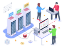پیش‌نمایش فایل web-hosting-4500538 از پک ایزومتریک