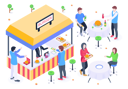 پیش‌نمایش فایل burger-stall-4495952 از پک خرید