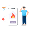 پیش‌نمایش فایل fire-alarm-system-4472577 از پک فناوری‌های خانه هوشمند