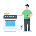 پیش‌نمایش فایل smart-stove-4472553 از پک فناوری‌های خانه هوشمند