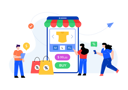 پیش‌نمایش فایل buying-online-4486100 از پک برنامه وب و موبایل