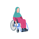 پیش‌نمایش فایل disabled-muslim-woman-on-wheelchair-6094756 از پک زن مسلمان دارای معلولیت
