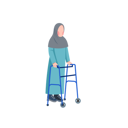 پیش‌نمایش فایل disabled-muslim-woman-with-walking-frame-6094759 از پک زن مسلمان دارای معلولیت