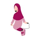 پیش‌نمایش فایل muslim-girl-jumping-7243950 از پک دختر کوچک مسلمان شاد