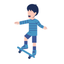 پیش‌نمایش فایل boy-doing-skating-8684688 از پک کودک بانمک در حال بازی