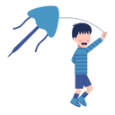 پیش‌نمایش فایل little-boy-playing-kite-8684687 از پک کودک بانمک در حال بازی