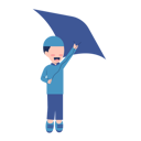 پیش‌نمایش فایل muslim-boy-playing-kite-8684697 از پک کودک بانمک در حال بازی
