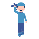 پیش‌نمایش فایل muslim-boy-playing-kite-8684700 از پک کودک بانمک در حال بازی
