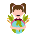 پیش‌نمایش فایل girl-character-for-save-planet-8754684 از پک شخصیت کودک برای نجات سیاره