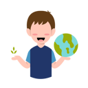 پیش‌نمایش فایل go-green-8754692 از پک شخصیت کودک برای نجات سیاره