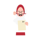 پیش‌نمایش فایل hijab-girl-got-good-score-9688192 از پک دانش آموز دبستانی اندونزی