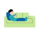 پیش‌نمایش فایل boy-holding-smartphone-on-sofa-10868418 از پک افراد در حال انجام فعالیت وقت خودم
