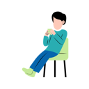 پیش‌نمایش فایل man-drinking-coffee-on-chair-10868423 از پک افراد در حال انجام فعالیت وقت خودم