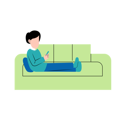 پیش‌نمایش فایل man-playing-phone-on-sofa-10868425 از پک افراد در حال انجام فعالیت وقت خودم