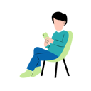 پیش‌نمایش فایل man-playing-smartphone-on-chair-10868426 از پک افراد در حال انجام فعالیت وقت خودم