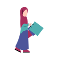 پیش‌نمایش فایل hijab-girl-holding-shopping-bag-10961499 از پک مردم خرید