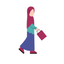 پیش‌نمایش فایل hijab-woman-holding-shopping-bag-10961492 از پک مردم خرید