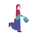 پیش‌نمایش فایل muslim-woman-holding-shopping-bag-10961497 از پک مردم خرید