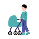 پیش‌نمایش فایل a-father-with-baby-stroller-10991467 از پک والد با کالسکه نوزاد