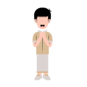 پیش‌نمایش فایل arabic-man-with-eid-greeting-gesture-10991515 از پک کودک مسلمان با ژست تبریک عید