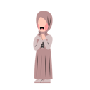 پیش‌نمایش فایل hijab-woman-with-eid-greeting-gesture-10991519 از پک کودک مسلمان با ژست تبریک عید
