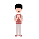 پیش‌نمایش فایل islamic-man-with-eid-greeting-10991509 از پک کودک مسلمان با ژست تبریک عید