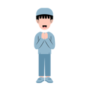 پیش‌نمایش فایل islamic-man-with-eid-greeting-gesture-10991510 از پک کودک مسلمان با ژست تبریک عید
