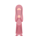 پیش‌نمایش فایل islamic-woman-with-eid-greeting-gesture-10991520 از پک کودک مسلمان با ژست تبریک عید