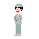 پیش‌نمایش فایل muslim-boy-with-eid-greeting-gesture-10991500 از پک کودک مسلمان با ژست تبریک عید