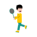 پیش‌نمایش فایل athlete-plays-badminton-11899995 از پک کودک در حال ورزش