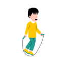 پیش‌نمایش فایل boy-doing-rope-jumping-11899981 از پک کودک در حال ورزش