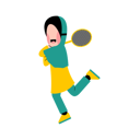 پیش‌نمایش فایل hijab-woman-plays-badminton-11899992 از پک کودک در حال ورزش
