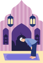 پیش‌نمایش فایل muslim-man-doing-namaz-8126513 از پک رمضان