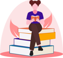 پیش‌نمایش فایل girl-reading-book-8533447 از پک روز جهانی کتاب