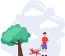 پیش‌نمایش فایل boy-walking-with-dog-8771681 از پک سرگرمی‌های آخر هفته