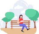 پیش‌نمایش فایل female-sitting-on-bench-8771678 از پک سرگرمی‌های آخر هفته