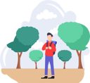 پیش‌نمایش فایل man-on-vacation-8771679 از پک سرگرمی‌های آخر هفته