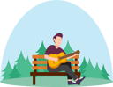 پیش‌نمایش فایل boy-playing-guitar-8771770 از پک سرگرمی‌های آخر هفته