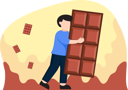 پیش‌نمایش فایل boy-eating-chocolate-8808111 از پک روز جهانی شکلات