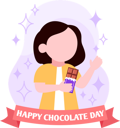 پیش‌نمایش فایل girl-eating-chocolate-8808116 از پک روز جهانی شکلات